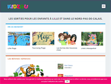 Tablet Screenshot of kidzou.fr